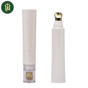 Tube de crème pour les yeux cométique personnalisé, Tube en céramique, tête en alliage de Zinc, emballage vide à presser, 10ml, 15ml, 20ml