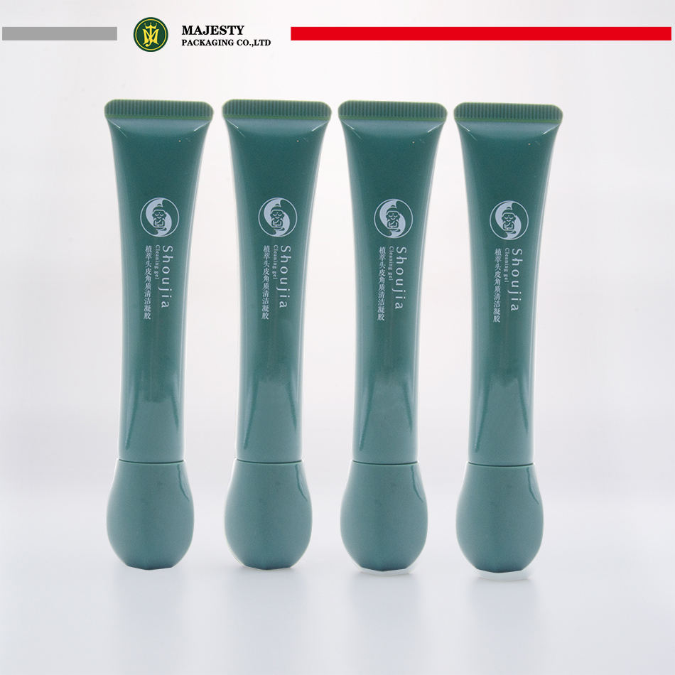 Emballage cosmétique vide adapté aux besoins du client de bouchon à vis de tube de compression de crème pour les yeux de 10ml 15ml 20ml