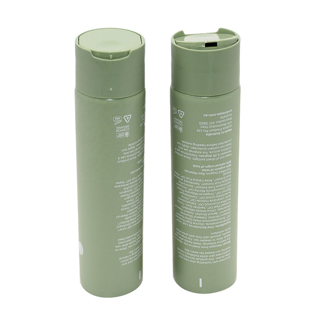 Tubes d'emballage cosmétique pour lotion pour le corps, shampoing, gel douche, plastique 120 ml, 200 ml, 250 ml, disque de presse, capuchon supérieur, étiquetage en forme de compression