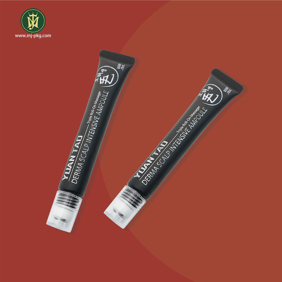 Applicateur de boule à roulettes en métal personnalisé PE, Tube vide de crème pour les yeux de 15ml 20ml pour crème de Massage, emballage de Tube de soins de la peau