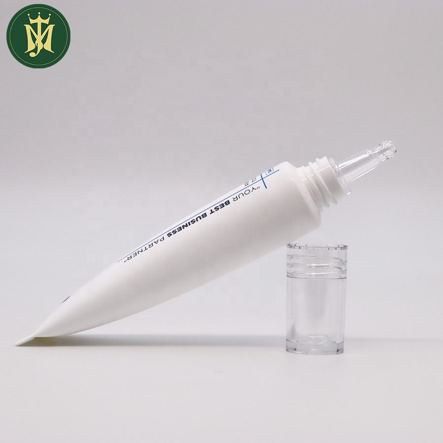 Tube en plastique pour crème pour les yeux, avec applicateur PETG, emballage en plastique pour soins de la peau, Tube vide pour cosmétiques, 10ml, 15ml