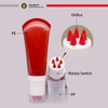 Tube de Massage du cuir chevelu avec applicateur en Silicone, Tube en plastique vide de 50ml, emballage de soins cosmétiques, Tube à presser souple