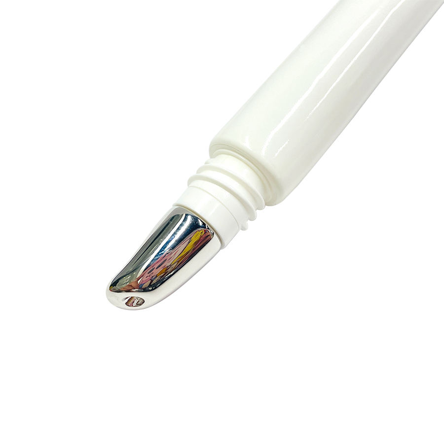 Emballage de Tube de crème pour les yeux en plastique avec applicateur en alliage de Zinc, emballage de soins cosmétiques en plastique, Tube personnalisé de 10ml 15ml 30ml