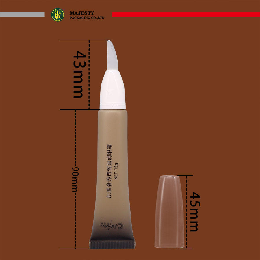 Tube rond de récipient de baume à lèvres de rouge à lèvres de brillant à lèvres de 8ml 10ml 15ml avec la brosse ou la tête de Silicone emballage de Tube cosmétique fonctionnel