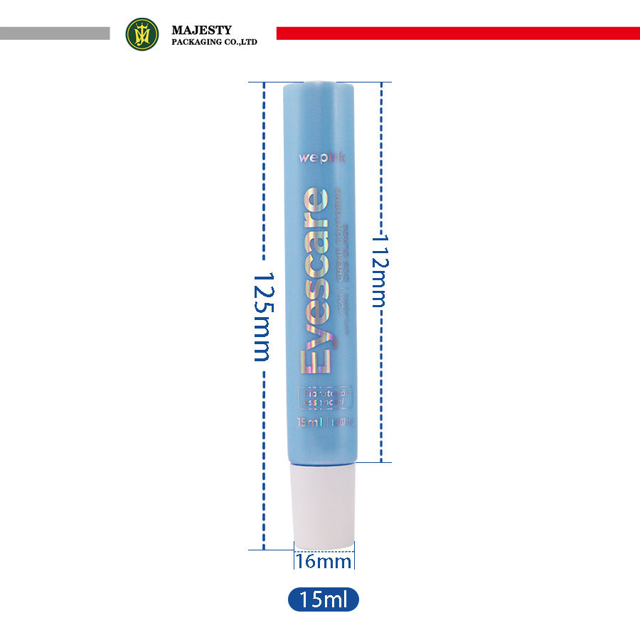 Applicateur de boule à rouleau personnalisé, crème pour les yeux, Tube PP cosmétique, Laser, Logo argenté, boule de Massage, Tube souple pressé