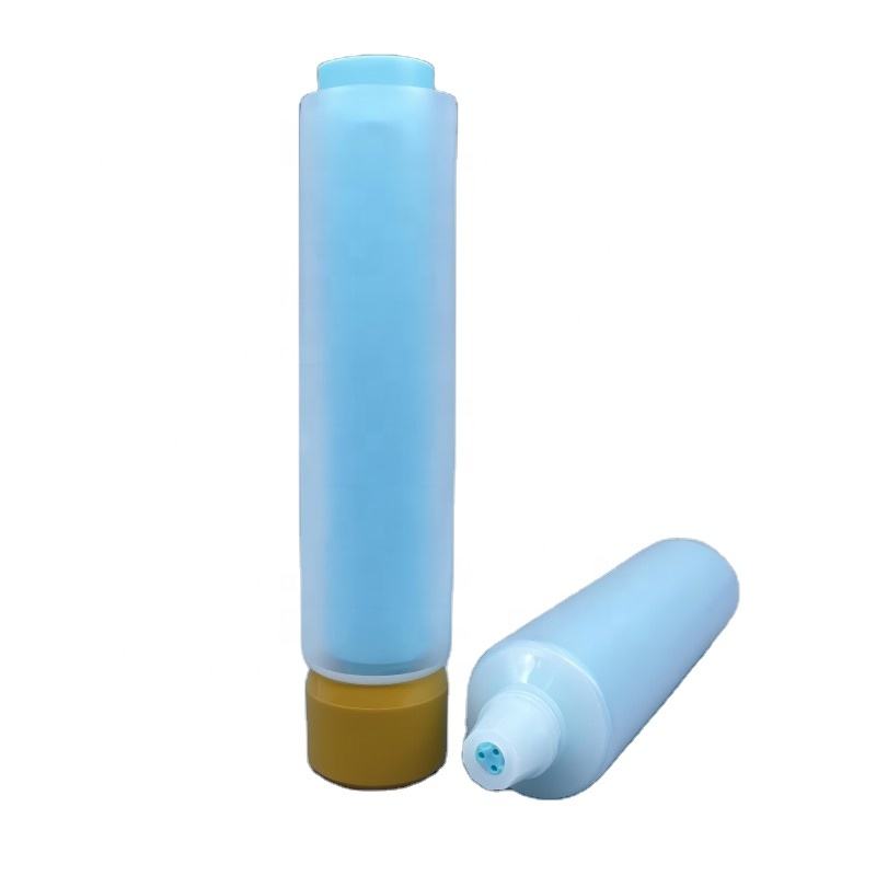 Récipient en plastique souple à Double chambre pour Lotion et crème pour les yeux, Double Tube de 50 à 100ml, avec sérigraphie, pour usage cosmétique