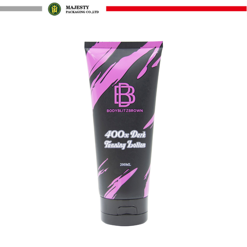 Emballage de tube cosmétique en plastique shampooing revitalisant lotion pour le corps tube rond en plastique PE emballage de tube en plastique à compression douce