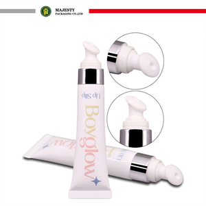 Applicateur en céramique personnalisé de 19mm de diamètre, capuchon de finition en métal argenté, capacité de 5 à 25ml, crème pour les yeux, Tubes en plastique PE à 2 couches