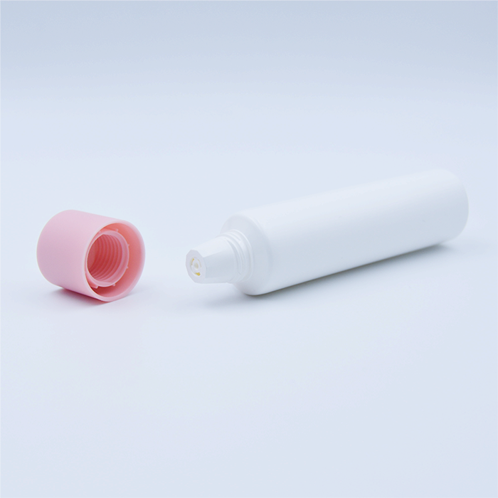 Tube souple en plastique PE à double chambre de 50 à 70ml, pour lotion pour le corps et crème pour les yeux, récipient cosmétique pour impression d'écran