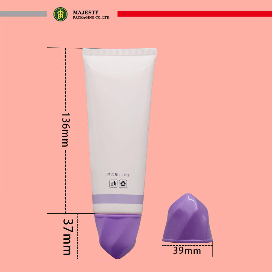 Tube en plastique 60-150ml, bouchon de fleur pour crème pour les mains, crème pour le visage et Lotion, emballage de Tube en plastique vide, emballage cosmétique