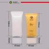 Tube de Gel nettoyant pour soins de la peau, clarifiant les pores en profondeur, double cosmétique, couvercle latéral en acrylique, Tubes en plastique pour protection solaire, 65ml