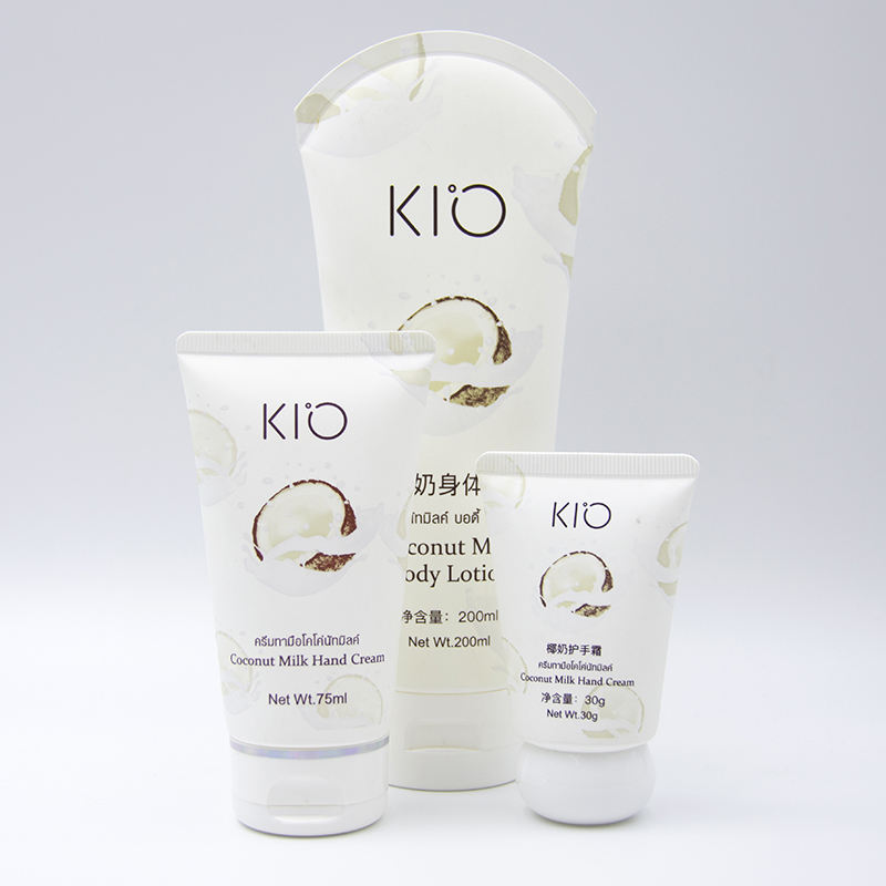 Tube à presser cosmétique en plastique souple OEM, couvercle à vis, crème pour les mains, lavage du visage, crème pour les yeux, traitement de Surface d'impression d'écran