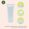 Tube en plastique blanc souple personnalisé pour cosmétiques, vide, couvercle rabattable pour crème pour les yeux, shampoing, crème pour les mains, protection solaire, 60ml, 100ml, 120ml