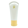Tube cosmétique souple de tube de compression de lotion PE vide personnalisé avec dessus rabattable pour le lavage du visage et le masque de protection solaire, etc.