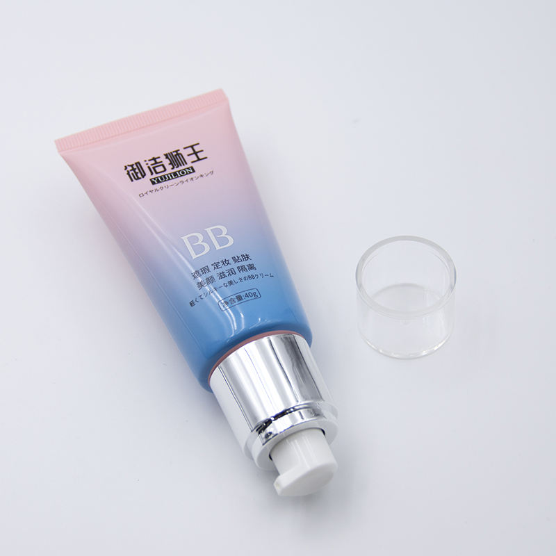 Tube à presser avec pompe sans air, pour fond de teint BB, crème pour les yeux, Tubes cosmétiques souples en plastique pour soins de la peau, nettoyant solaire et pour le visage, 30ml 50ml
