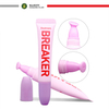 Tube de rouge à lèvres en plastique rose personnalisé, 16MM, 2 couches, applicateur à presser PE, Tube vide de brillant à lèvres pour cosmétiques