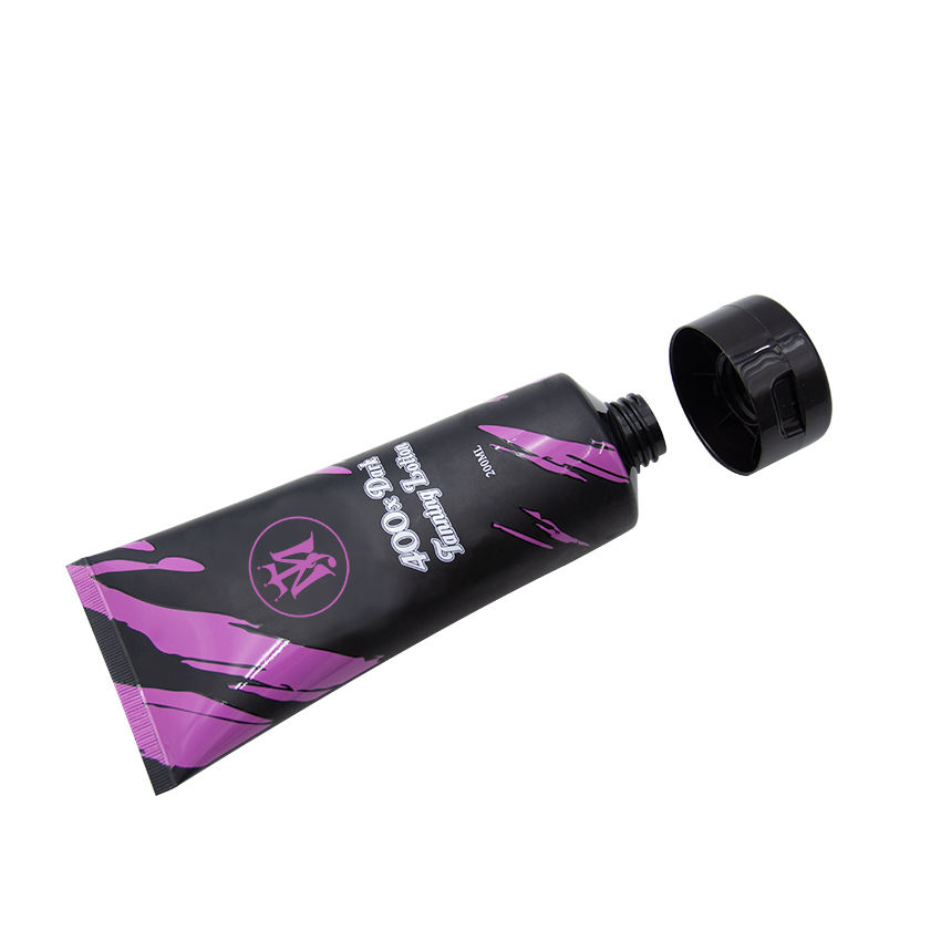 Tube d'emballage de Lotion PE noir mat personnalisé de 150 Ml, Tubes à presser vides en plastique pour protection solaire pour le visage, shampoing et masque, cosmétiques