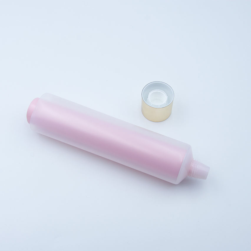 Tube à presser souple Transparent personnalisé à Double chambre, emballage extrudé Double PE, crème de soins pour la peau, protection solaire pour le visage, Lotion pour les yeux