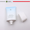Tubes en plastique PE ovales plats OEM pour 20 ml 30 ml 50 ml, emballage à presser, bouchon à vis, crème solaire cosmétique, fond de teint BB crème