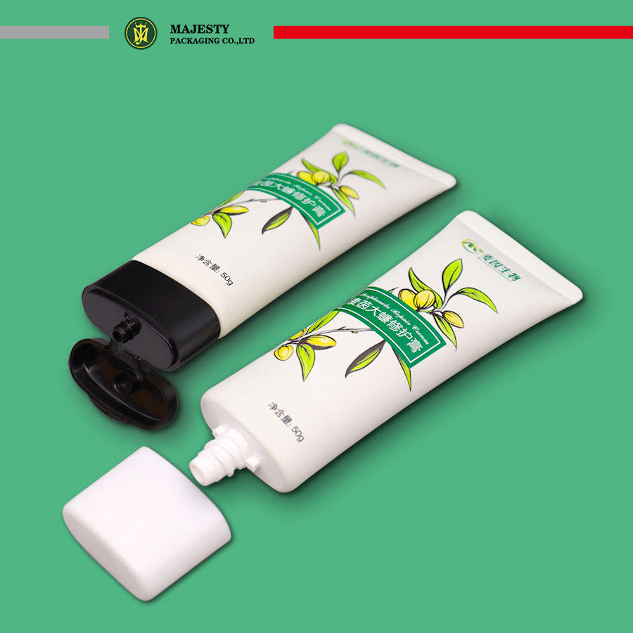 Tube en plastique recyclable respectueux de l'environnement pour cosmétiques et crème solaire, emballage à compression douce pour lotion pour les mains