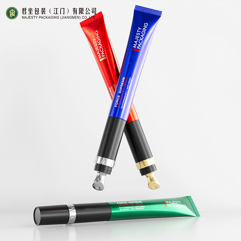 Tubes en plastique de Massage électrique haut de gamme, Logo personnalisé 15ml 20ml, crème pour les yeux en aluminium vide, alliage de Zinc, application métallique vibrante