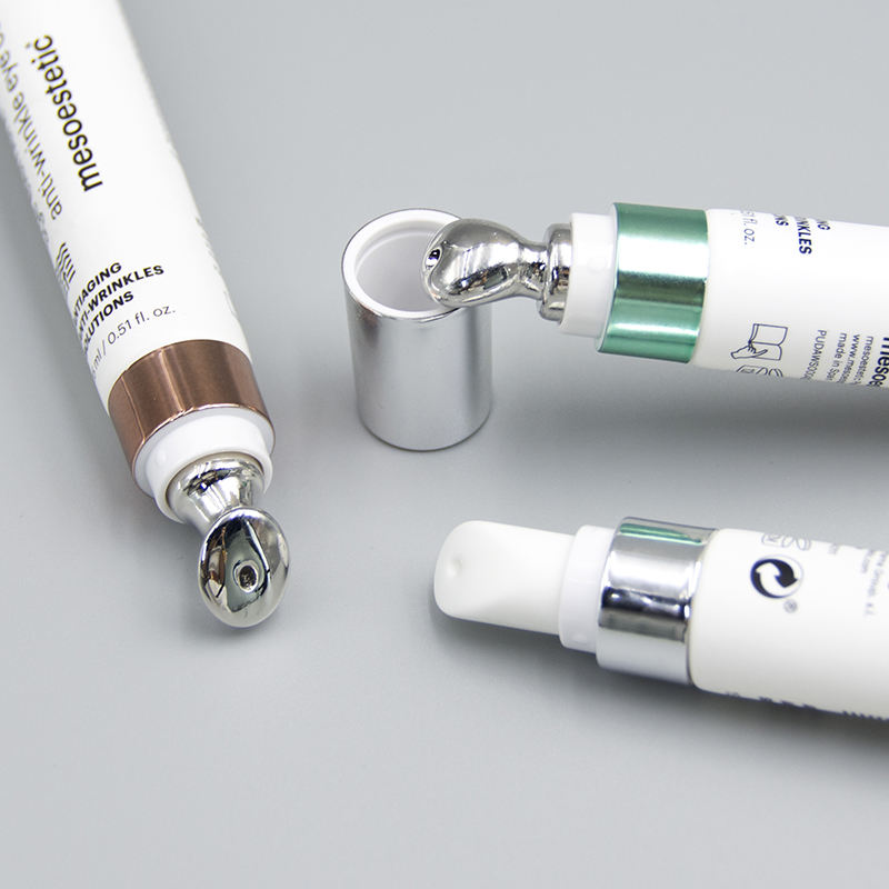 Tube PE en alliage de Zinc, applicateur, Essence, crème, lèvres, yeux, shampooing, masque nettoyant, Tube en plastique, outil de Massage en céramique