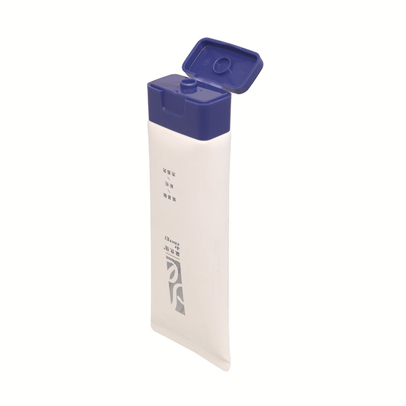 Nouveau design plat en plastique souple tube rectangle flip top cap crème pour les mains crème pour le visage soins de la peau crème solaire crème solaire emballage de protection solaire