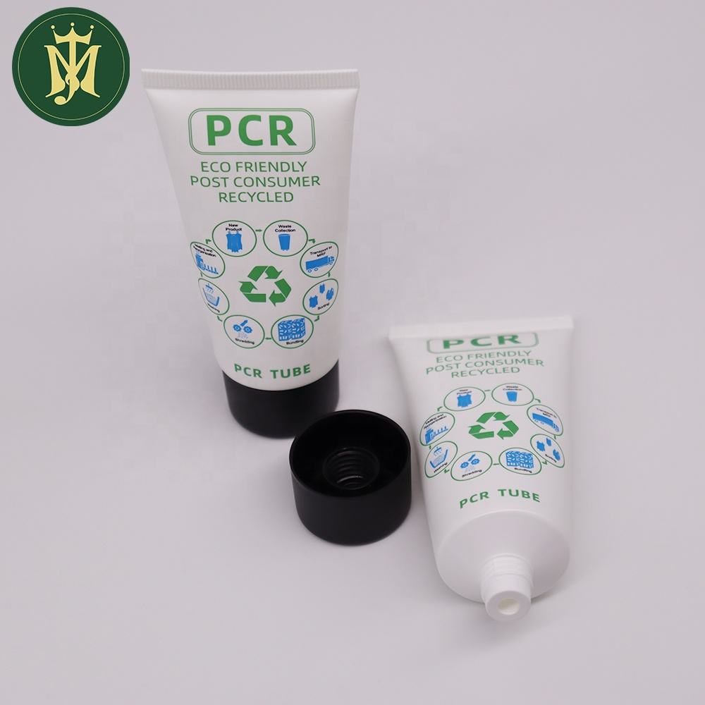 Emballage de crème et de lotion de main de protection solaire de tubes en plastique biodégradables qui respecte l'environnement
