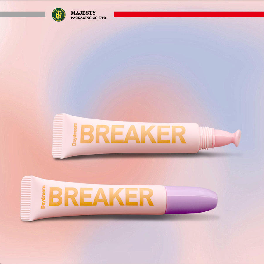 Conteneur vide de Tube de rouge à lèvres et de baume à lèvres, emballage en plastique de Tube de maquillage cosmétique, forme ronde 10ml 20ml 30ml, Tube en plastique personnalisé