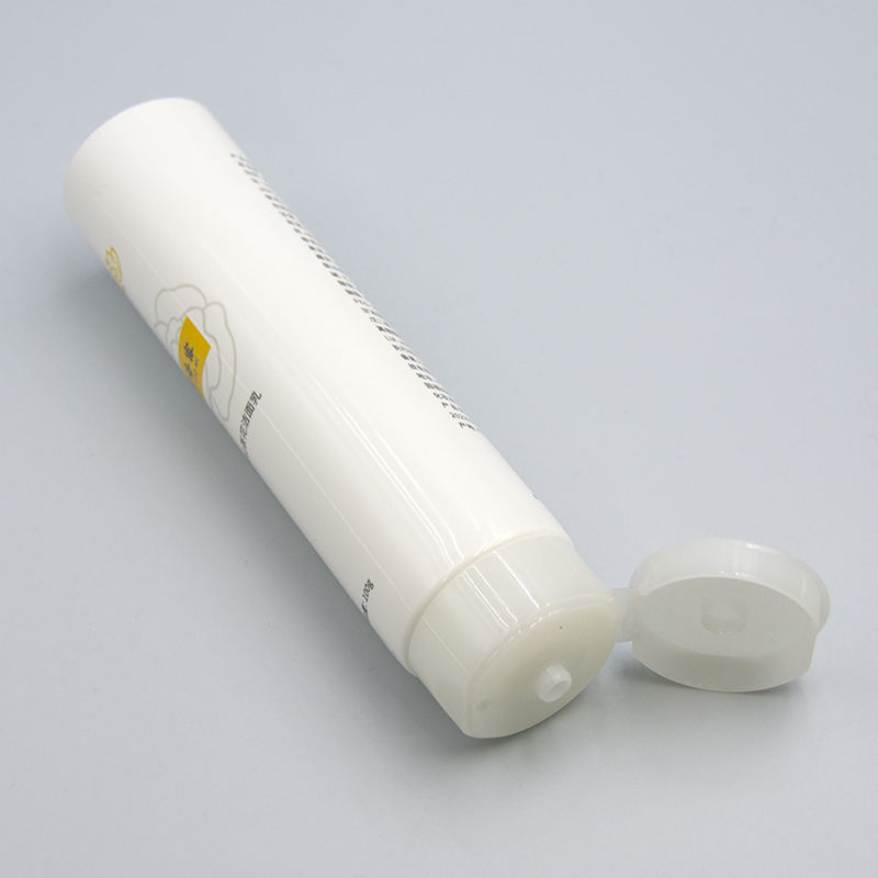Tube cosmétique OEM100ML-120ML, pour crème pour les mains, nettoyant pour le visage, protection solaire, Tube à presser avec couvercle rabattable, estampage à chaud, manipulation de Surface