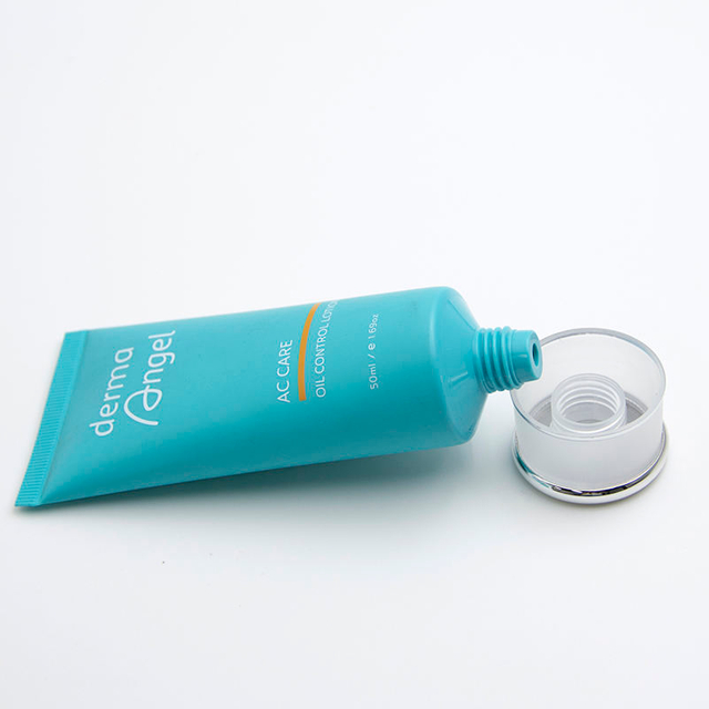Tube à presser cosmétique en PE souple, Tube en plastique à rabat pour le lavage du visage, Lotion pour le corps, crème pour les mains, crème solaire