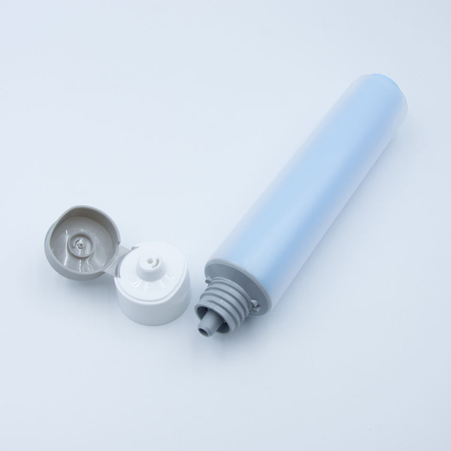 Tube cosmétique en plastique Transparent à Double chambre à compression douce, emballage Double pour soins de la peau, Tubes en plastique vides pour Lotion crème