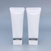Tube cosmétique PE en plastique souple de forme carrée, emballage à presser pour crème pour les mains avec papier d'étiquetage, matériel pour soins de la peau et rouge à lèvres
