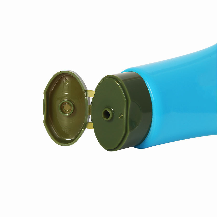Tube à presser de couleur personnalisé écologique, emballage en plastique, crème ovale pour les mains, soins de la peau, Tube souple avec capuchon rabattable
