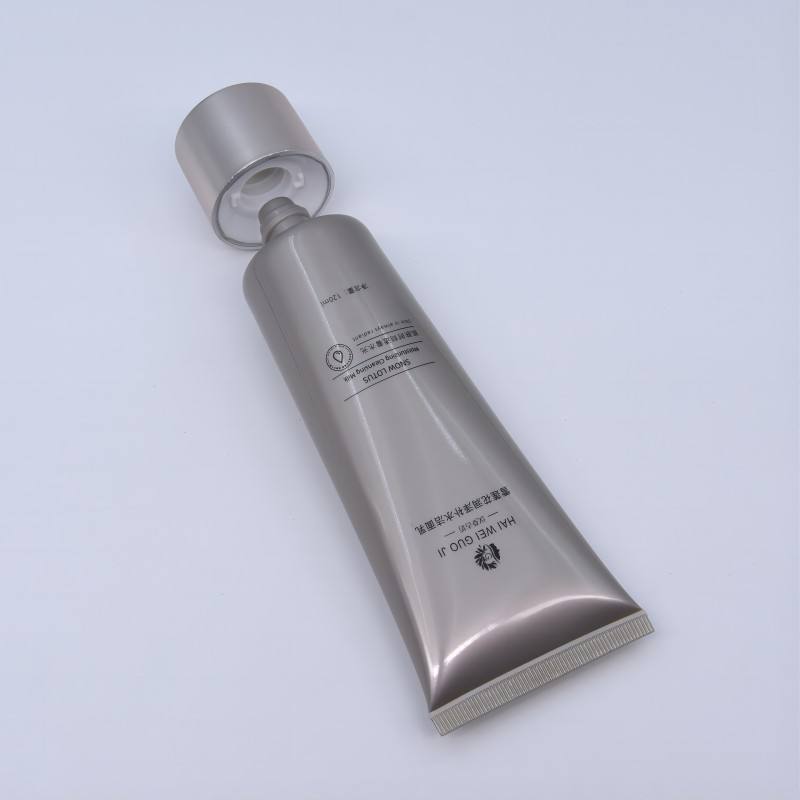 Tube de lotion en plastique souple OEM 120ML avec fonction de compression à extrémité ouverte pour crème solaire et nettoyants cosmétiques