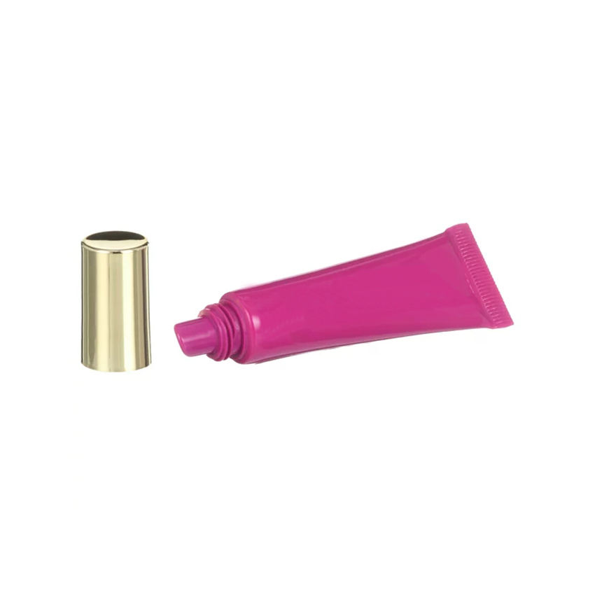 Tube à presser personnalisé 10g 10ml 15ml, pour brillant à lèvres, rouge à lèvres, baume à lèvres, emballage en plastique vide, couleur personnalisée