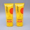 Tube cosmétique à presser en plastique personnalisé de 100ML, emballage pour nettoyant pour le visage et Lotion pour le corps, couvercle rabattable, Surface d'étiquetage de protection solaire