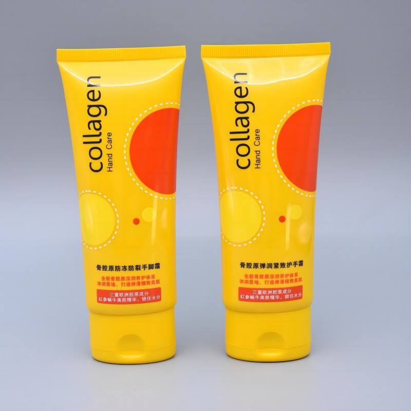 Tube cosmétique à presser en plastique personnalisé de 100ML, emballage pour nettoyant pour le visage et Lotion pour le corps, couvercle rabattable, Surface d'étiquetage de protection solaire