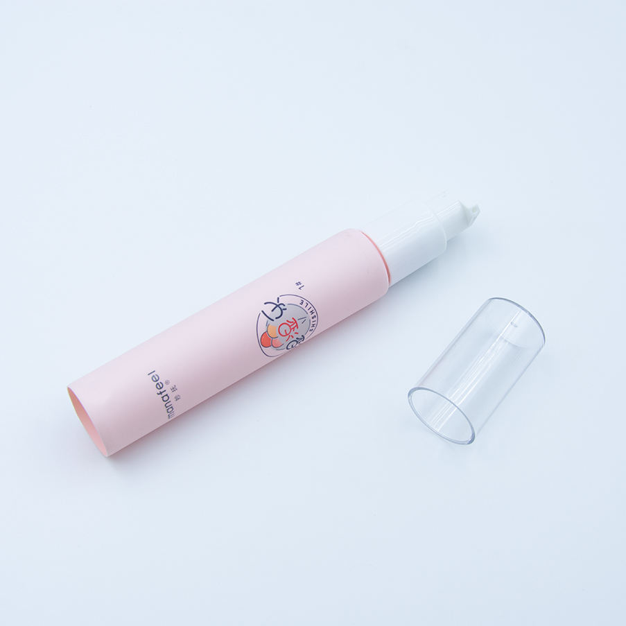 Tubes de luxe vides en plastique BB pour crème pour les yeux, avec pompe sans air, doux au toucher, rose mat, crème solaire pour le visage, shampoing, cosmétiques, 15ml, 30ml, 50ml