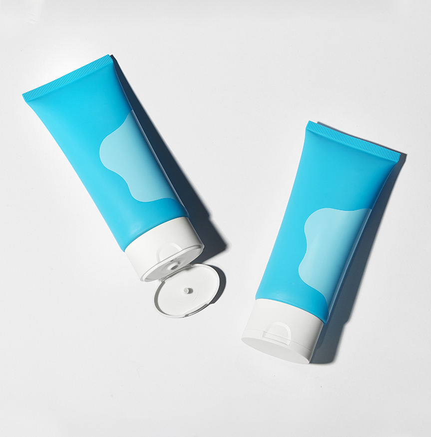 Tubes en plastique plats ovales personnalisés, crème pour les mains, nettoyant pour le visage, emballage de Tube, protection solaire, fond de teint BB avec couvercle rabattable