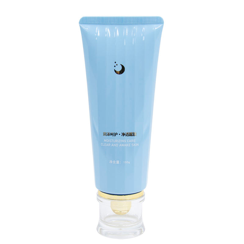 Emballage cosmétique vide personnalisé de Tubes souples en plastique de 150ml pour masque de crème solaire pour le visage avec bouchon à vis spécial