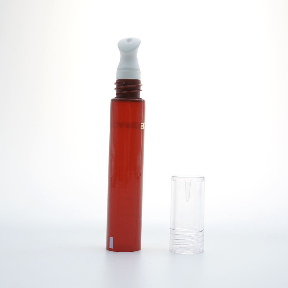 Tube en plastique à pression douce personnalisé, crème de sérum cosmétique pour les yeux, conteneurs d'emballage vides de 5ml 10ml 15ml, bouchon à vis, produit de Massage