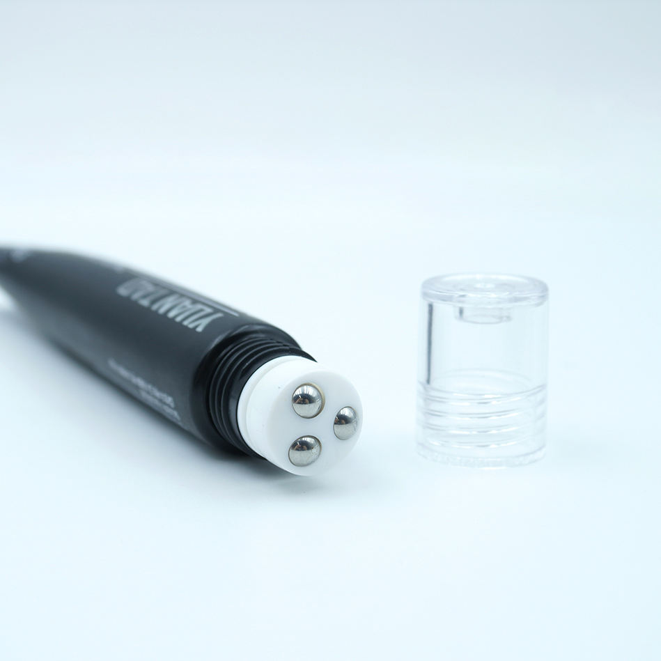 Applicateur de boule à roulettes en métal personnalisé PE, Tube vide de crème pour les yeux de 15ml 20ml pour crème de Massage, emballage de Tube de soins de la peau