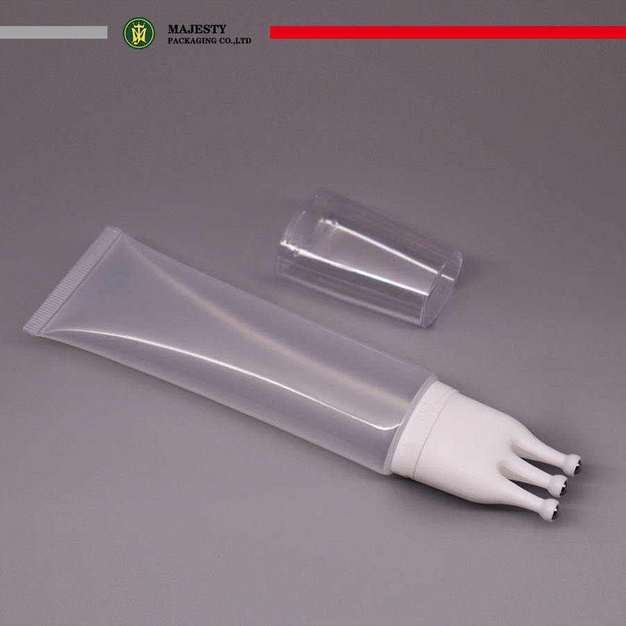 Tube d'emballage cosmétique de tube de massage de boule inoxydable d'OEM 3 pour l'emballage de soin de cuir chevelu de soin personnel