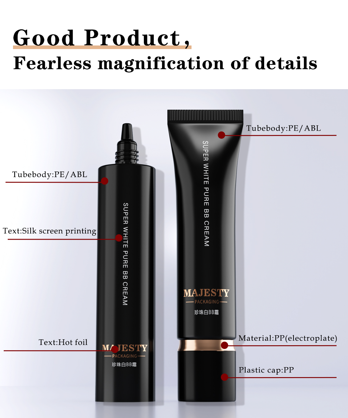 Tube de crème BB vide