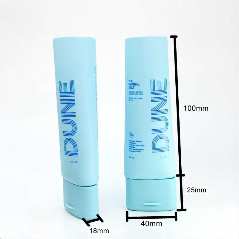 Capuchon ovale personnalisé en PE, Tube à pression souple, crème nettoyante pour le visage, protection solaire, Lotion pour le corps, cosmétiques