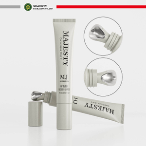 Tube applicateur en alliage de Zinc à pression douce personnalisé, Tube cosmétique en plastique pour crème pour les yeux et protection solaire, 10ml, 15ml, 20ml