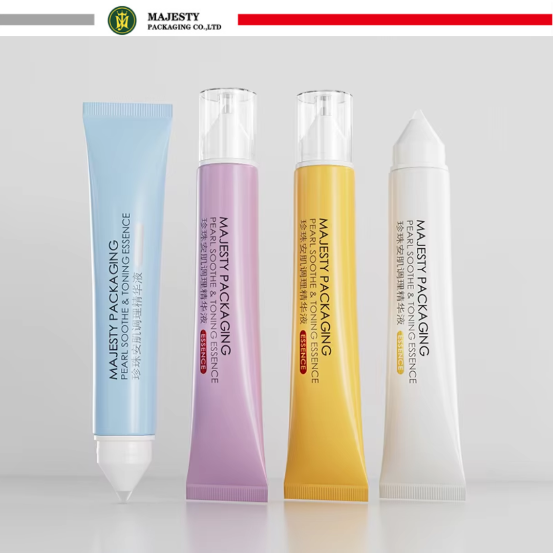 Tube de crème pour les yeux en plastique avec applicateur pointu, emballage en plastique pour soins de la peau, cosmétiques, emballage en Tube personnalisé de 10ml 20ml 30ml