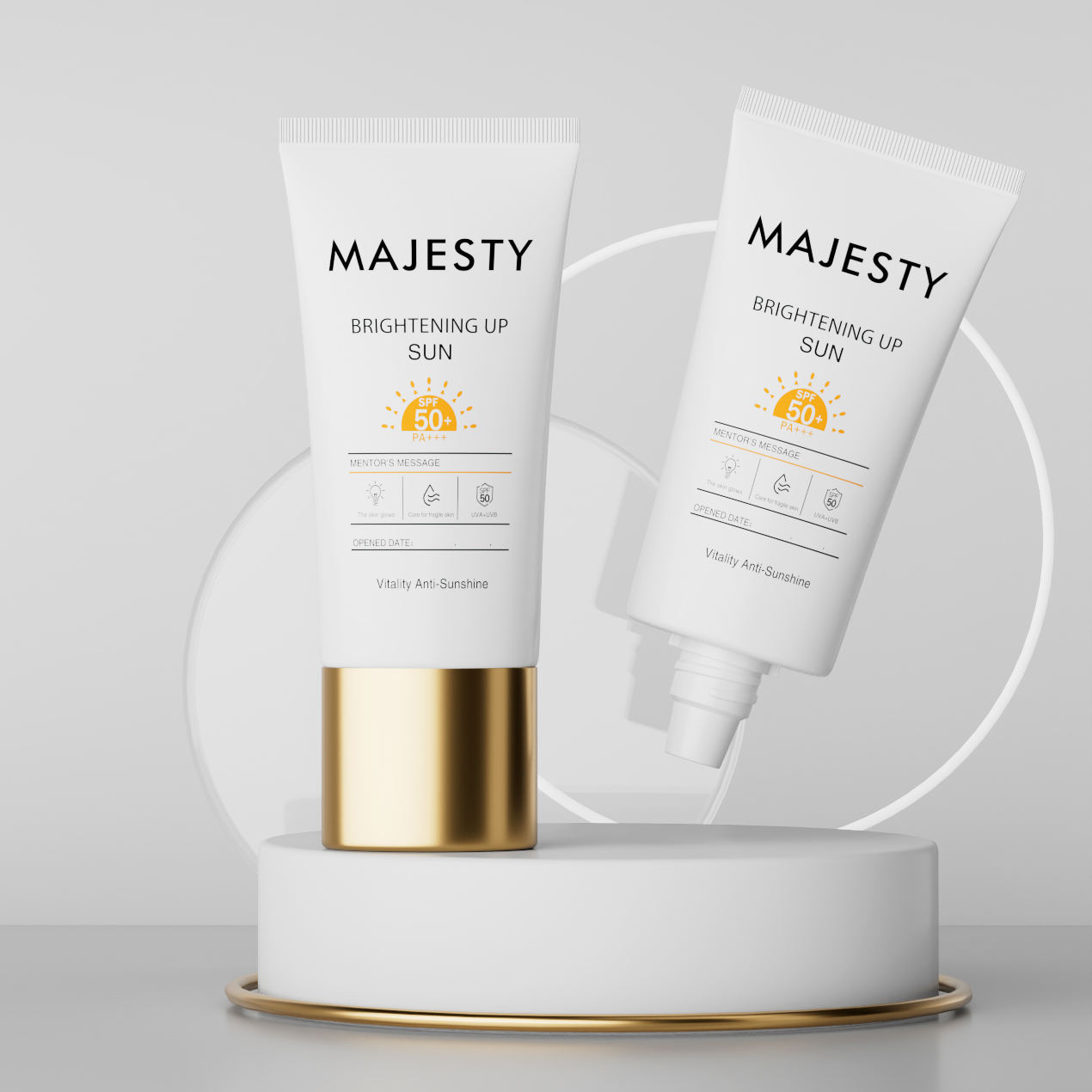 Tube d'emballage à presser en plastique souple, pour fond de teint, crème solaire BB & CC, crème pour les mains, capacité de 30ml, couvercle à vis