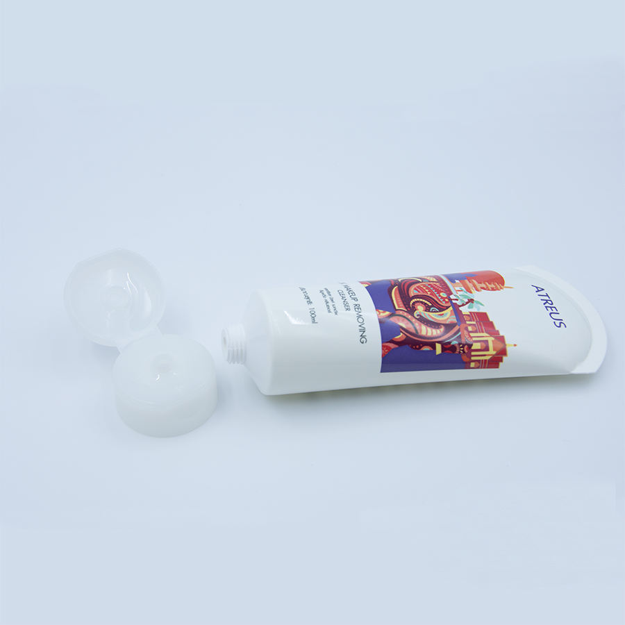 Tube en plastique PE de 80 ml 100 ml pour nettoyant pour le visage, emballage cosmétique de couleurs personnalisées avec couvercle pour crème solaire et shampoing